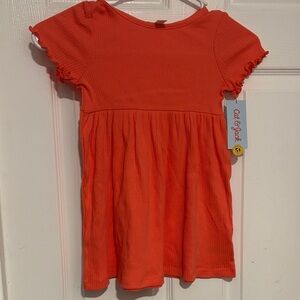 Cat & Jack Vibrant Orange Casual Dress